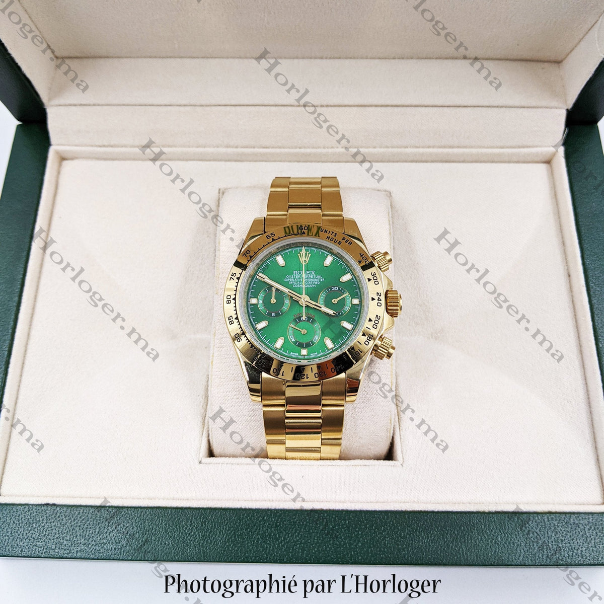 ᏒՕᏞΕХ Daytona Gold Green Dial