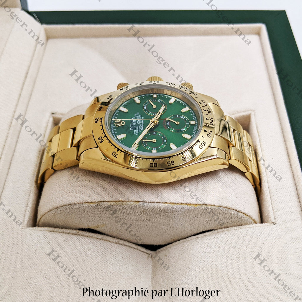 ᏒՕᏞΕХ Daytona Gold Green Dial