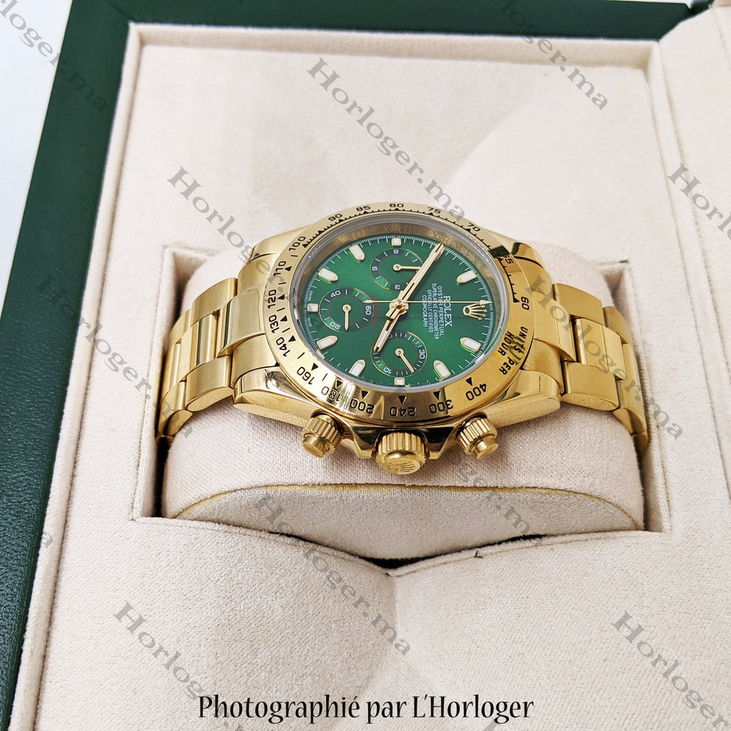 ᏒՕᏞΕХ Daytona Gold Green Dial