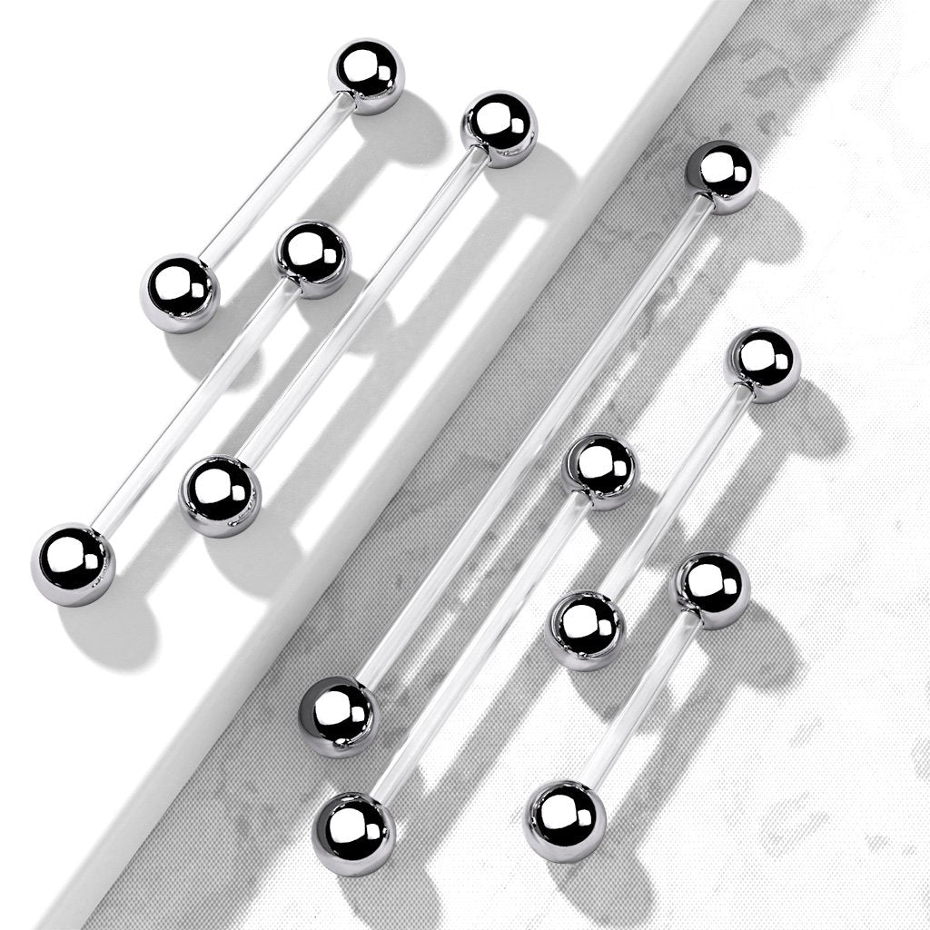 14 Gauge Bio Flex Surface Piercing Barbell