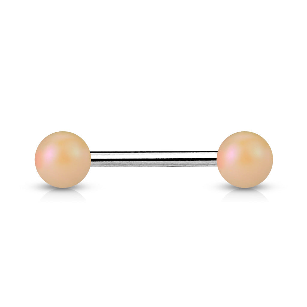 14 Gauge Matte Finish Surgical Steel Straight Barbell