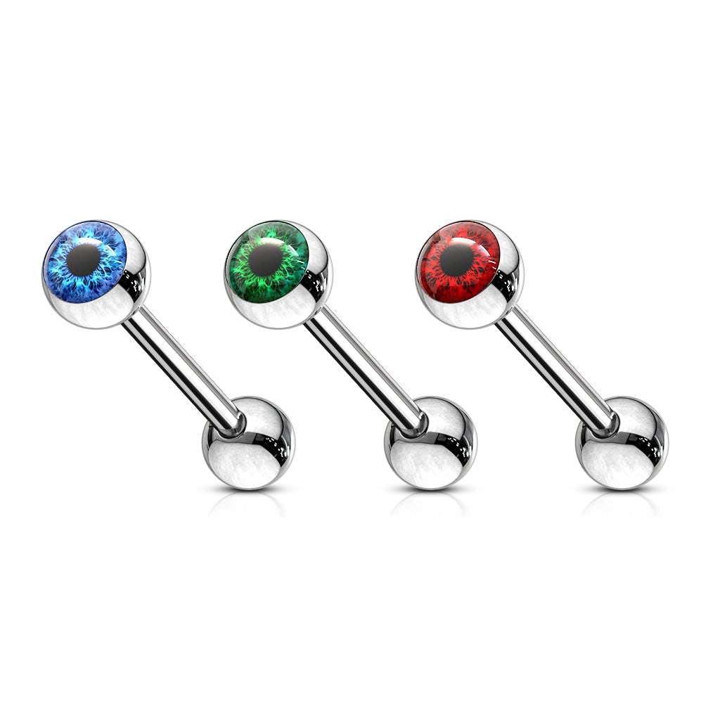 14 Gauge Snake Eye Tongue Barbell