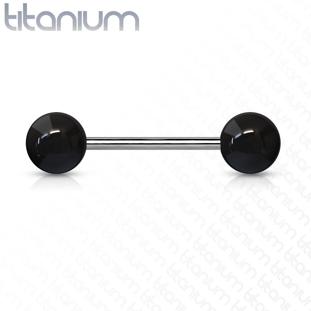 14 Gauge Titanium Acrylic Ball Barbell