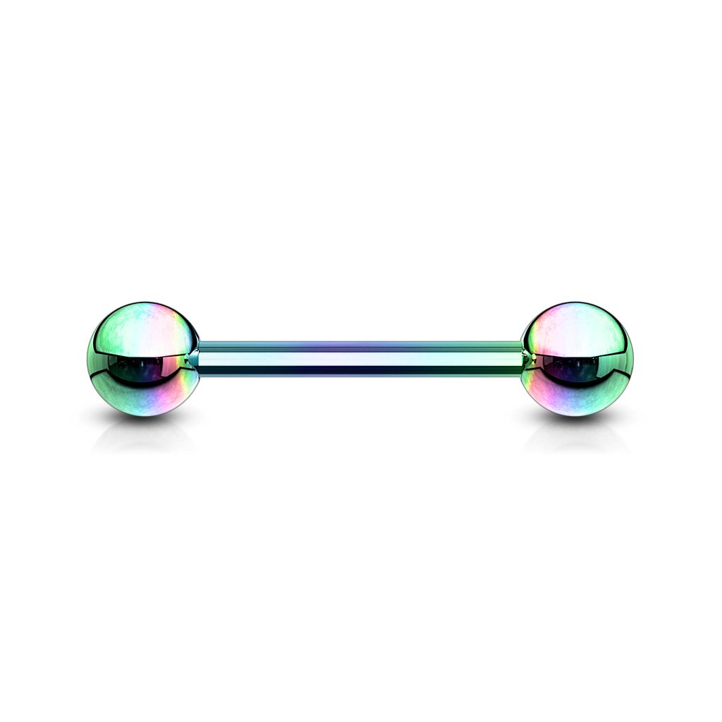 14 Gauge Titanium IP Coated Straight Barbell