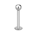 16 Gauge Silver Flat Back Ball Top Stud Silver