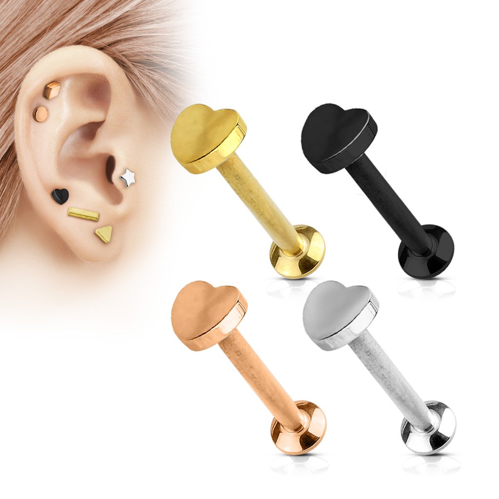 16 Gauge Heart Top Internally Threaded Stud