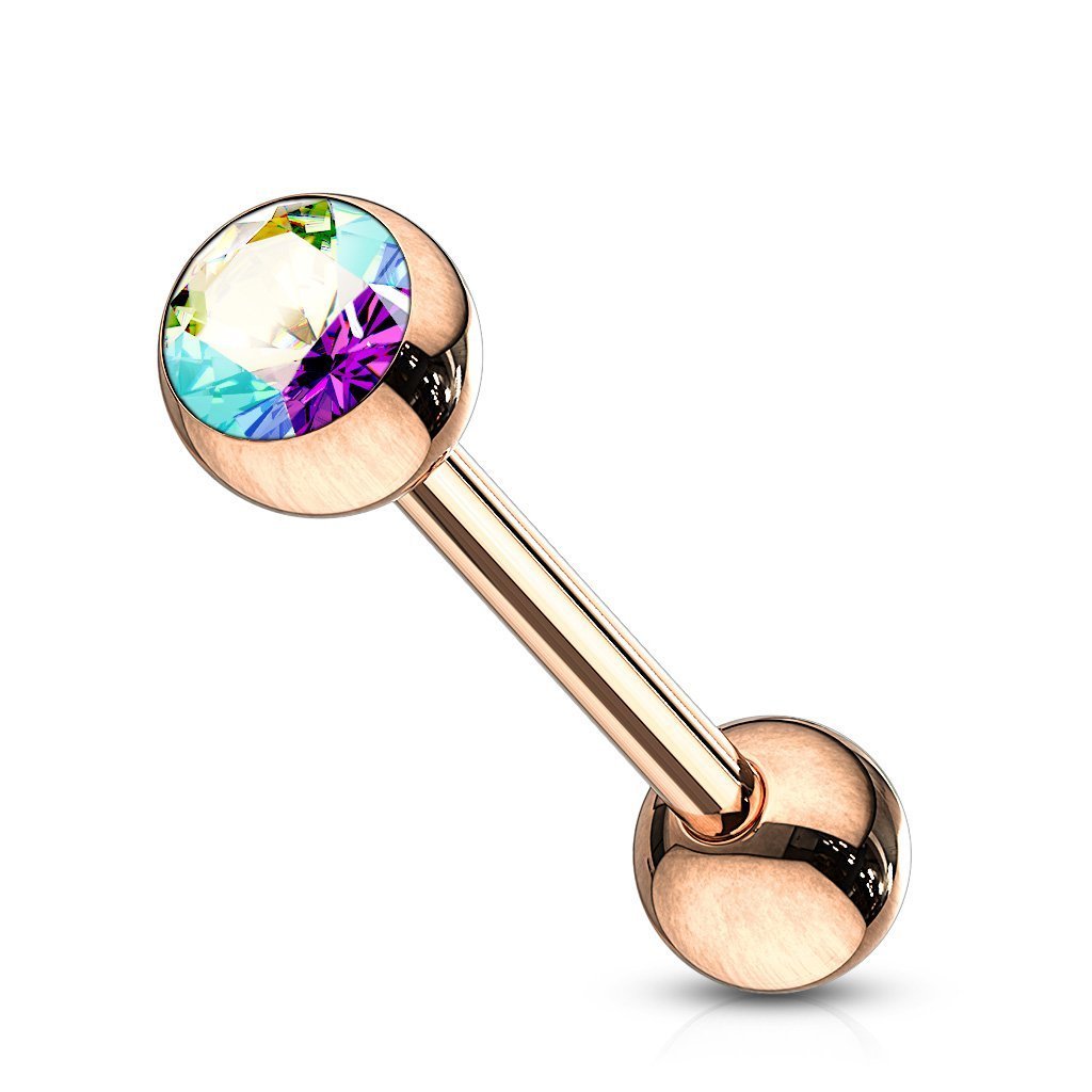 Rose Gold Tongue Barbell