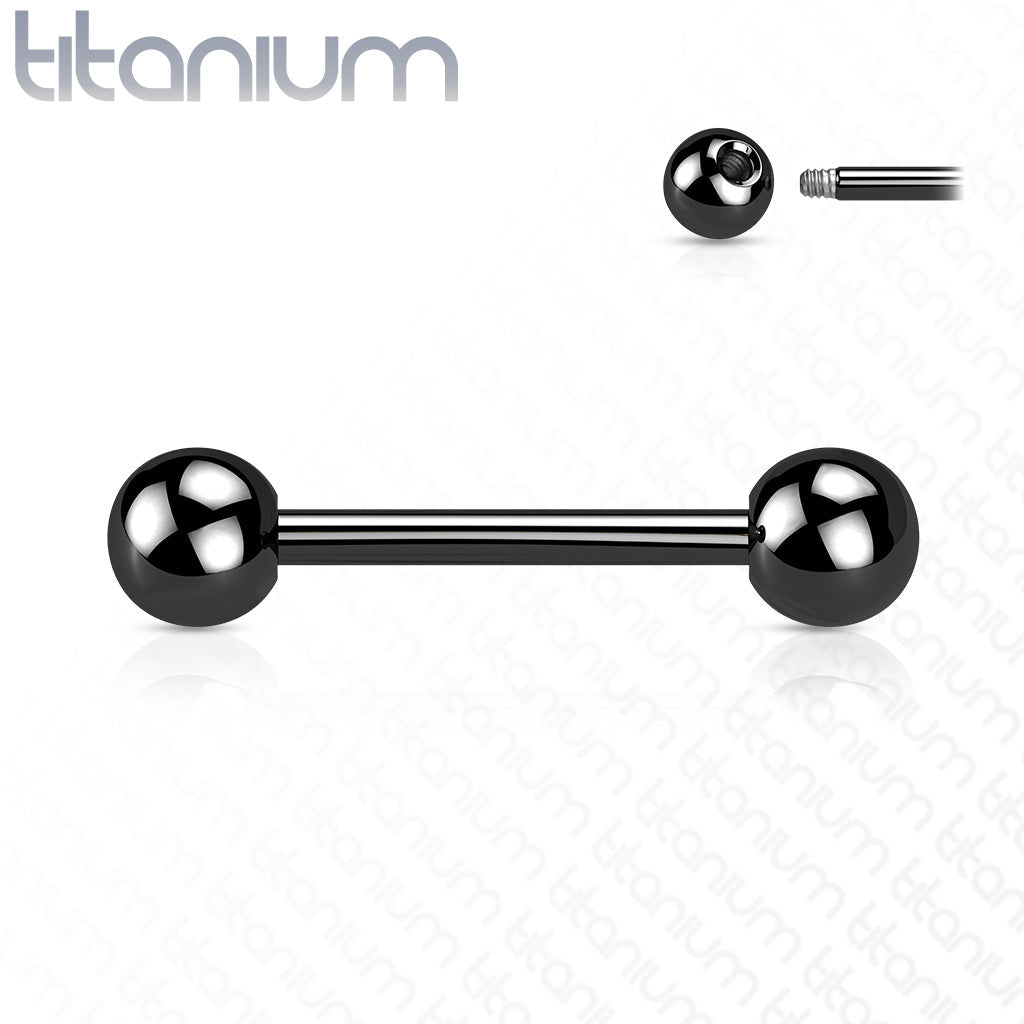 14 Gauge Titanium PVD Coated Straight Barbell