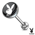 Playboy Bunny Logo Print Inlay Barbell