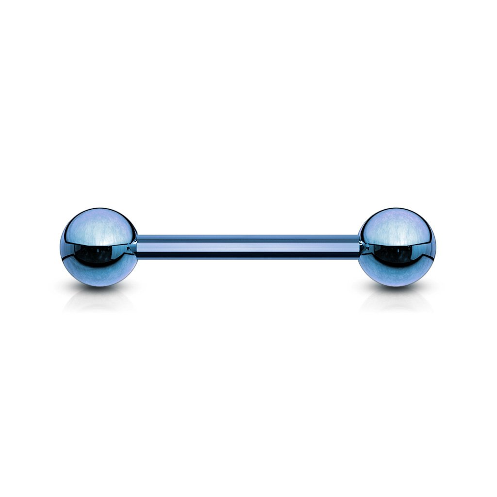 14 Gauge Titanium IP Coated Straight Barbell