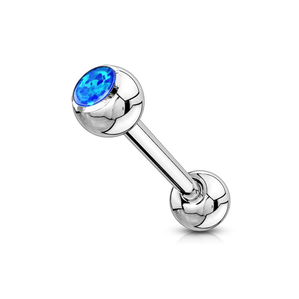 Opal Press Fit Barbell Tongue Ring