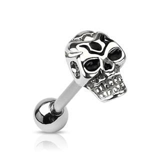 Death Skull Surgical Steel Barbell