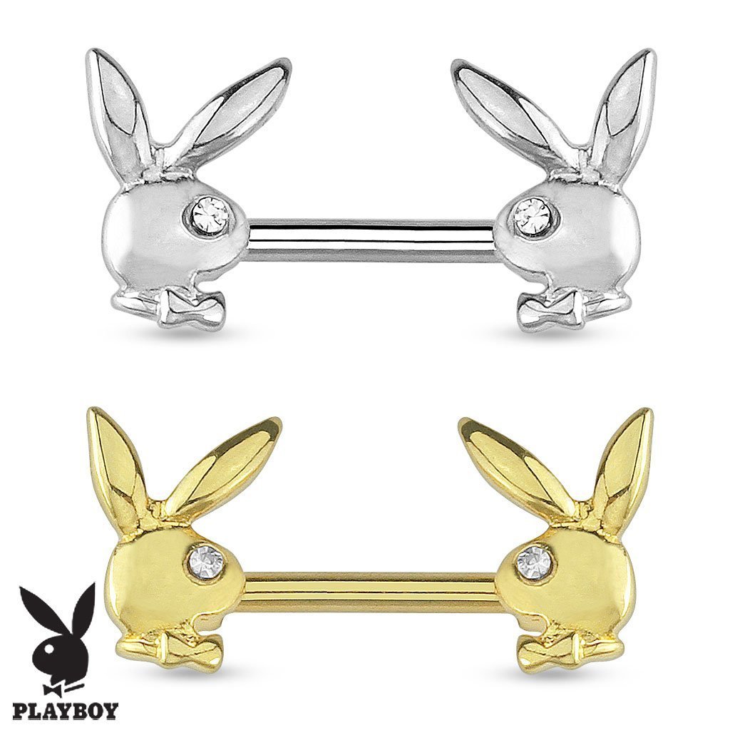 Playboy Bunny Crystal Eyed Nipple Bar