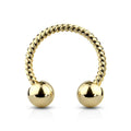 14 Gauge Twisted Rope Surgical Steel Circular Barbell