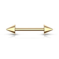 14 Gauge Golden Spike End Barbell