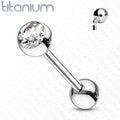 Implant Grade Titanium Internally Threaded Barbell