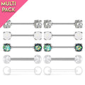 Limited Edition 10 Pack Shimmer Nipple Barbell Set