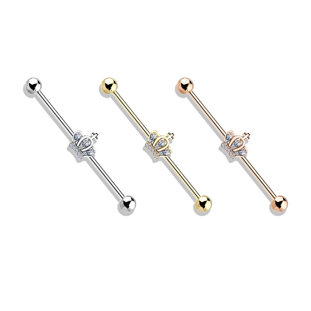 Princess Crown Industrial Barbell