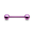14 Gauge Titanium IP Coated Straight Barbell