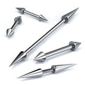 Surgical Steel Spike End Barbell