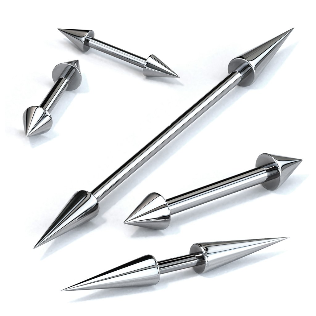Surgical Steel Spike End Barbell