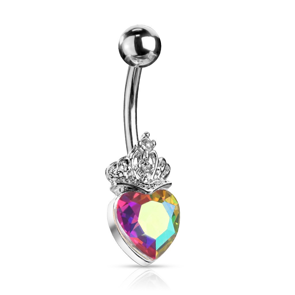Princess Heart Belly Button Ring