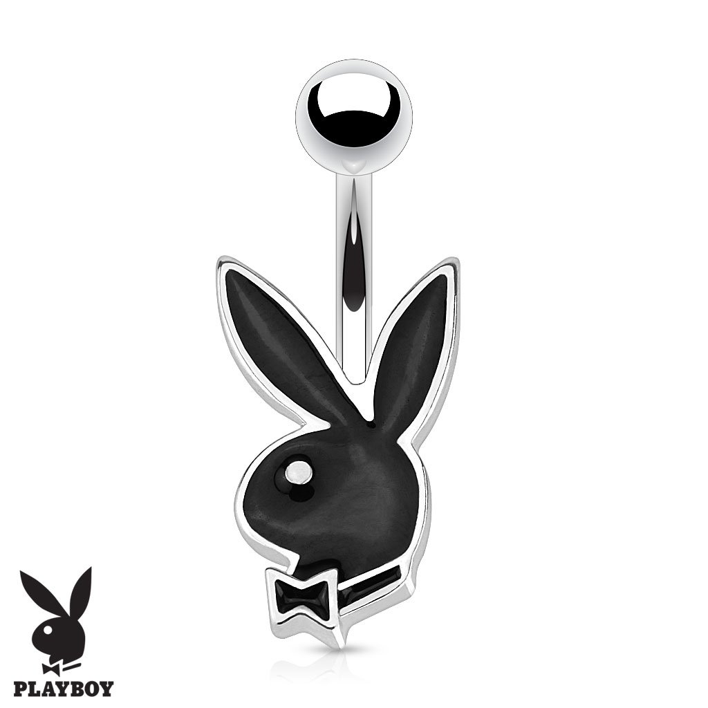 Official Playboy Opal Enamel Belly Bar