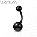 Titanium Metallic PVD Belly Button Ring