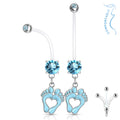 Tiny Foot Prints - Maternity Pregnancy Belly Bar