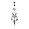 Dream Catcher Belly Button Ring