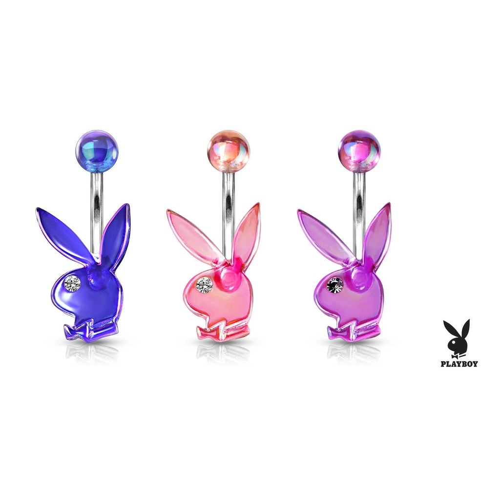 Holographic Acrylic Playboy Bunny Belly Bar