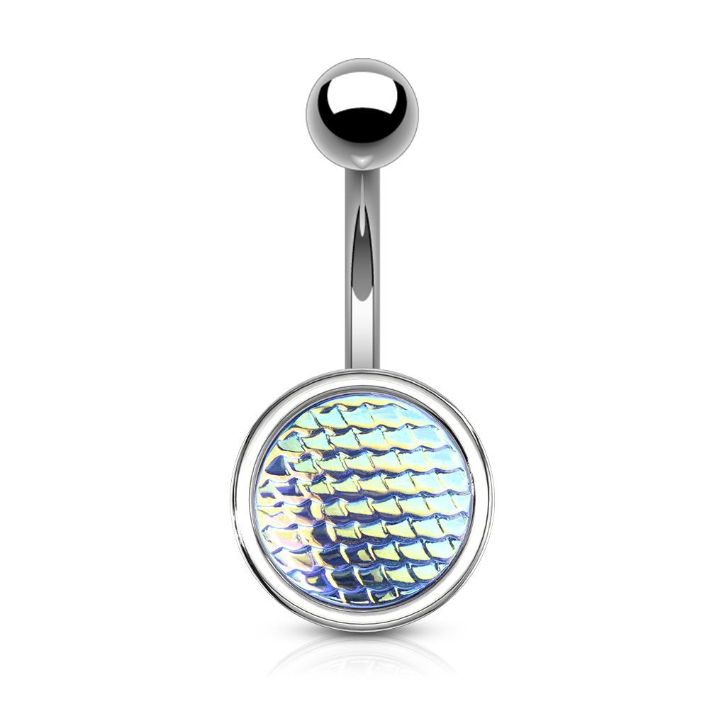 Holographic Dragon Scale Belly Bar