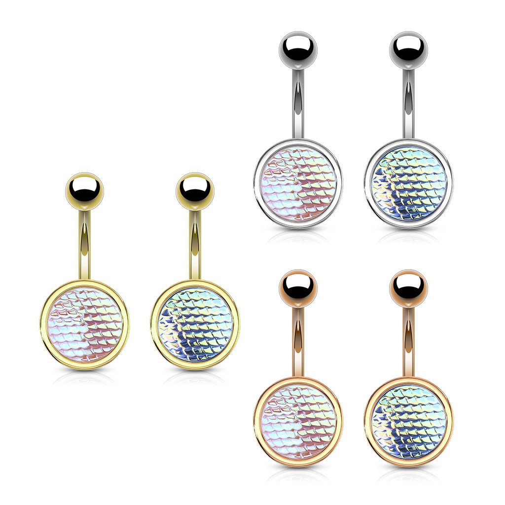 Holographic Dragon Scale Belly Bar
