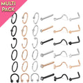 Limited Edition 36 Pack Mixed Nose Rings / Studs