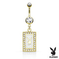 Official Playboy Frame Button Ring