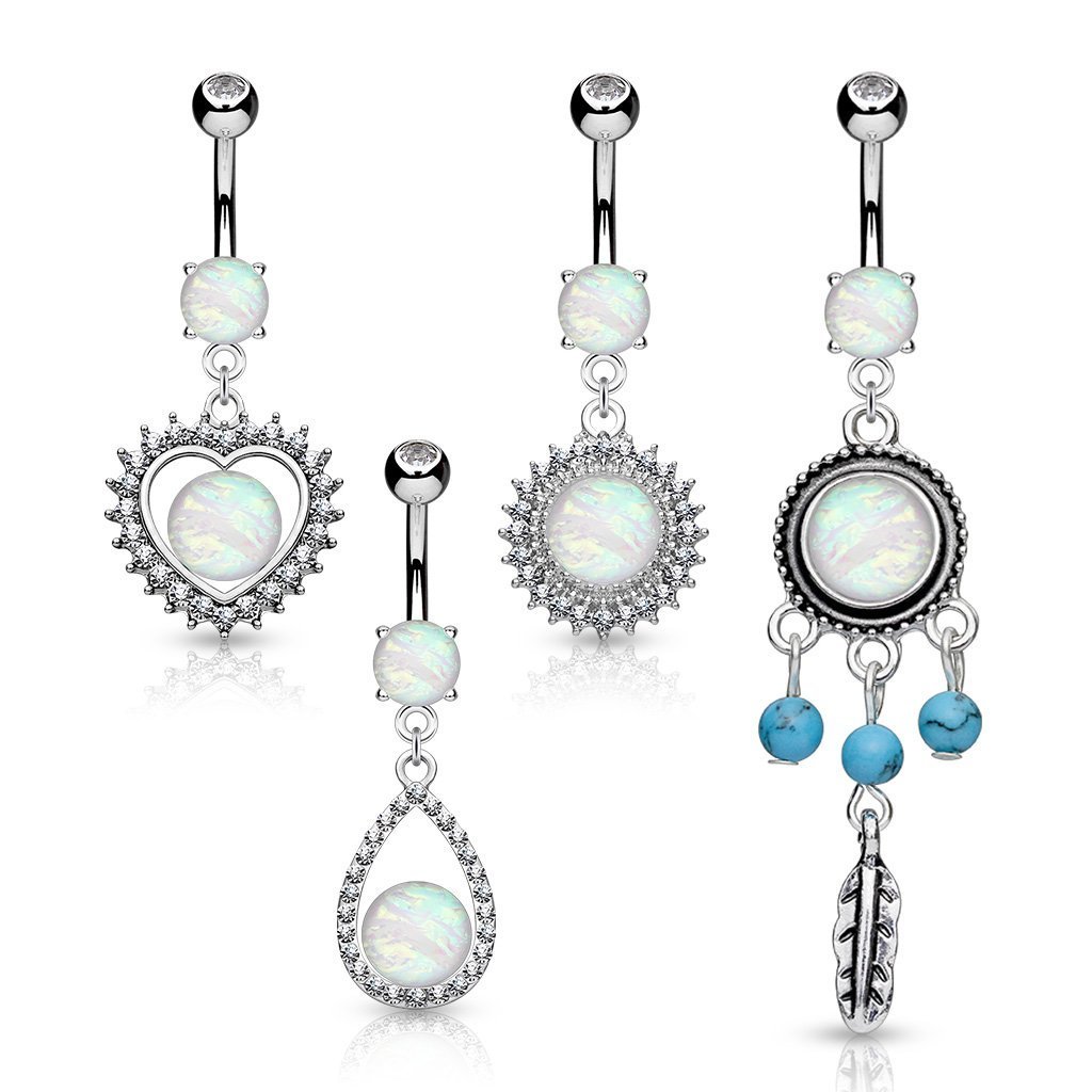 Opal Dreams Charm Belly Bar
