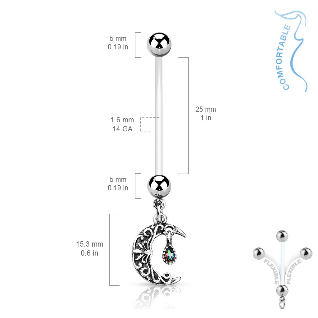 Ornate Moon - Maternity Pregnancy Belly Bar