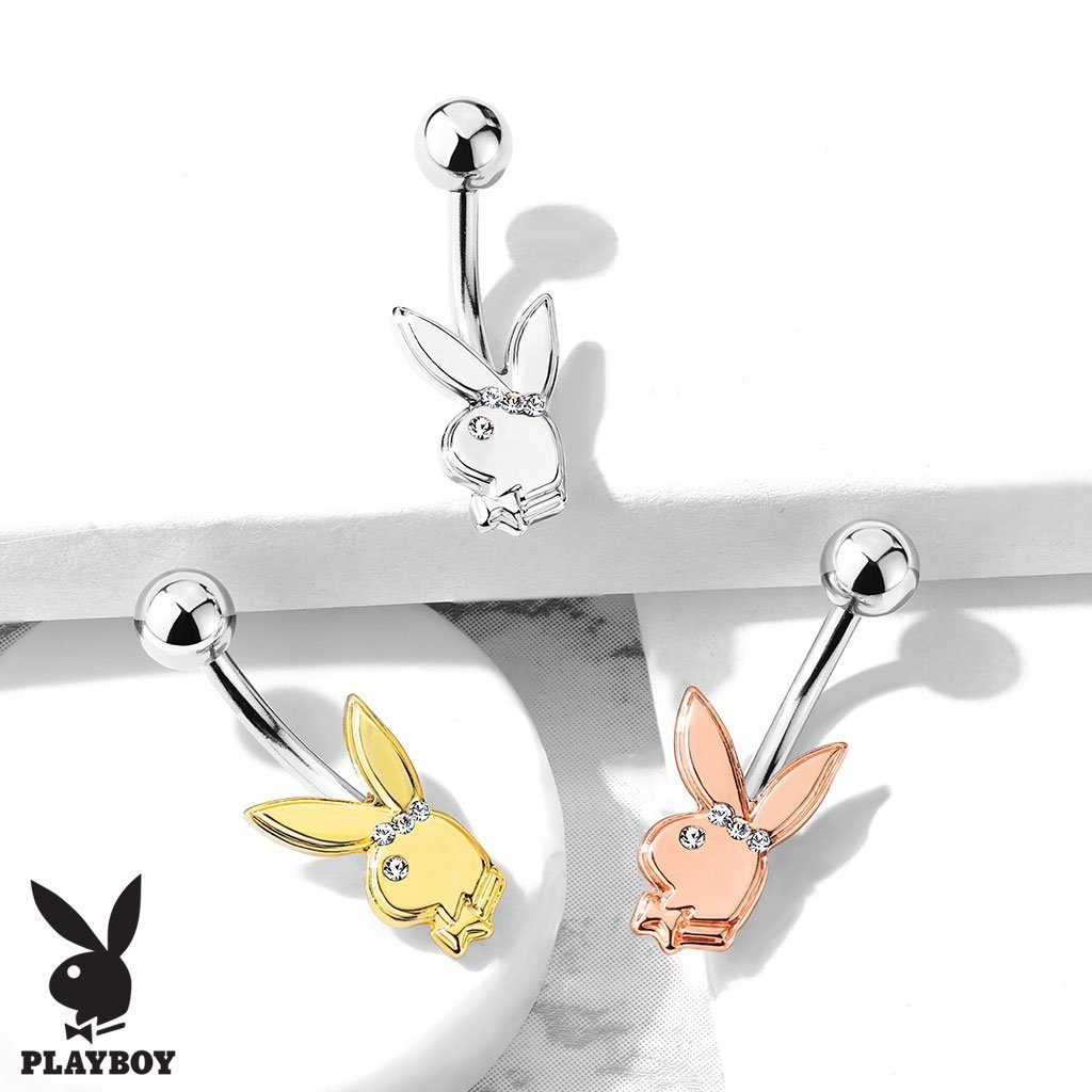 Playboy Bunny Belly Bar With Crystal Eye