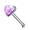 Opal Serenity Heart Nose Stud