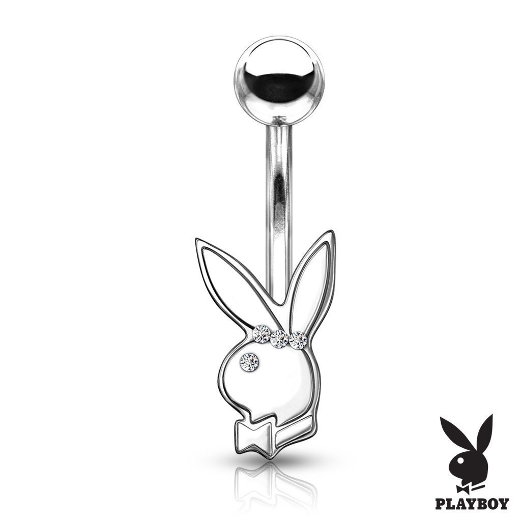 Playboy Bunny Belly Bar With Crystal Eye