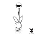 Playboy Bunny Belly Bar With Crystal Eye
