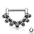 Skull Nipple Clicker Bar