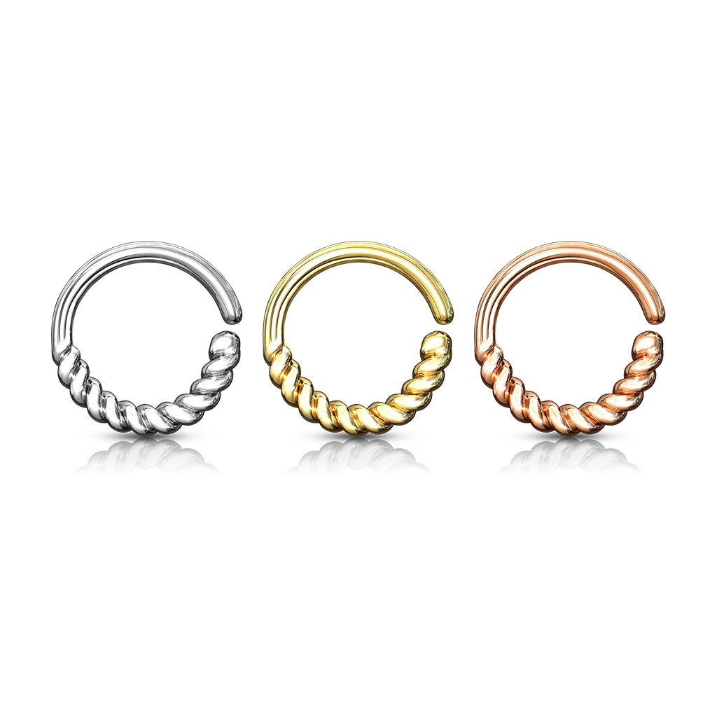 16 Gauge Braided Bendable Hoop Ring