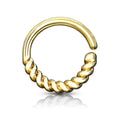 16 Gauge Braided Bendable Hoop Ring