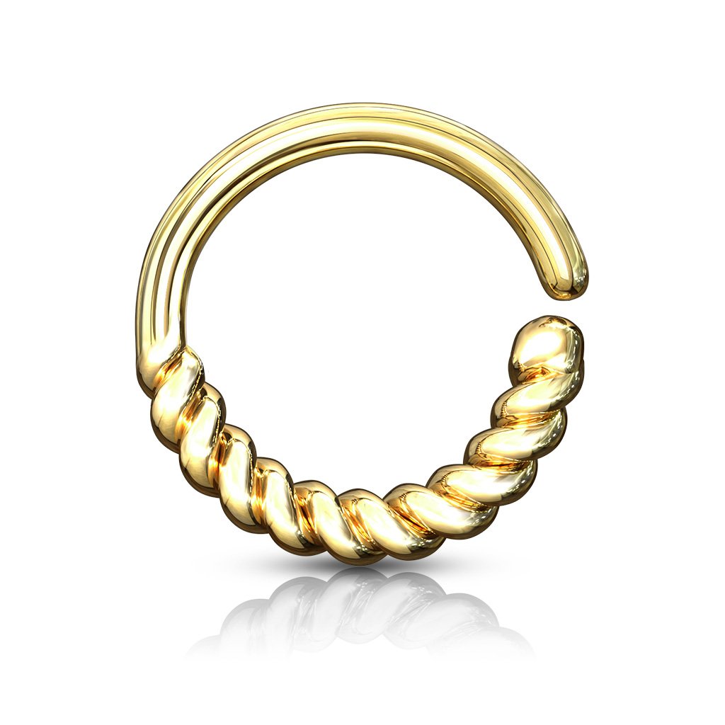 16 Gauge Braided Bendable Hoop Ring