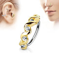 18 Gauge Braided Surgical Steel Bendable Hoop Ring