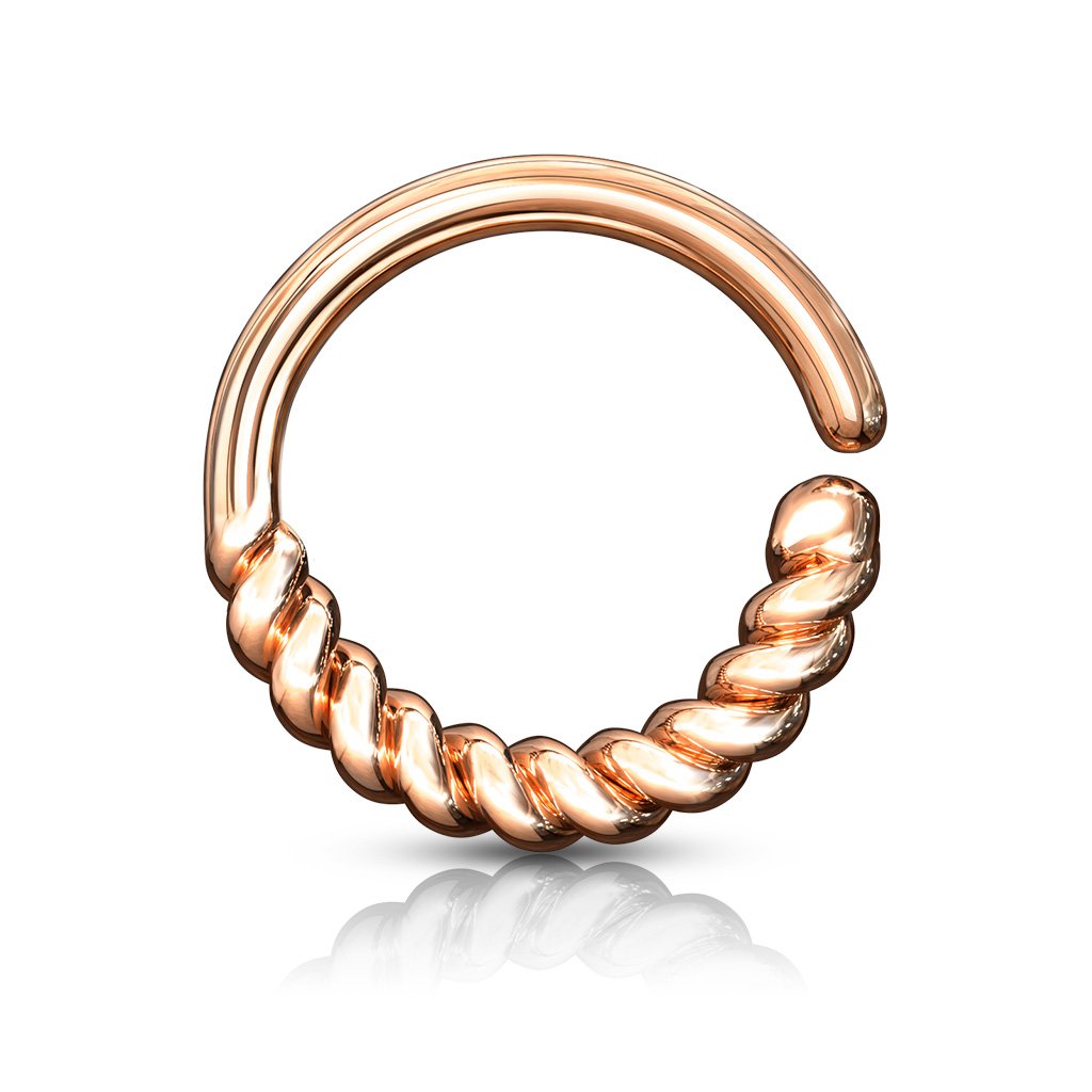 16 Gauge Braided Bendable Hoop Ring