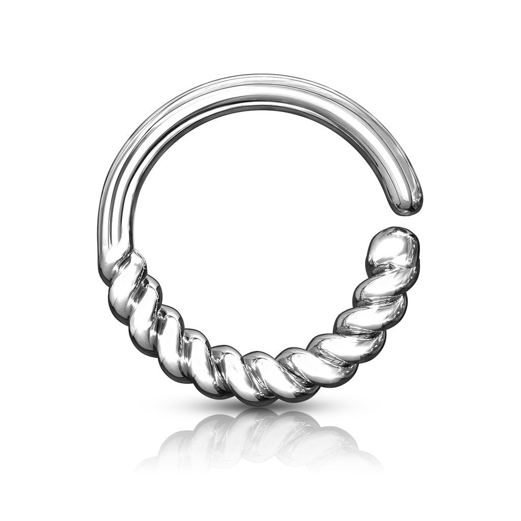 16 Gauge Braided Bendable Hoop Ring
