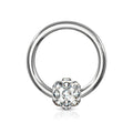 16 Gauge Glitterball Captive Hoop Ring