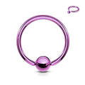 16 Gauge Titanium PVD Captive Ring